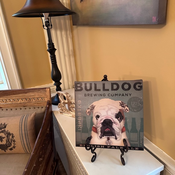 Adorable Canvas Art featuring a English Bulldog - Picture 4 of 12